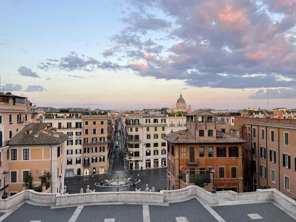 Sunrise at the Spanish Steps Rome