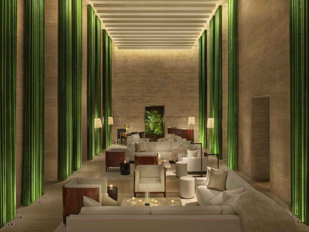 edition hotel rome lobby with edition scent